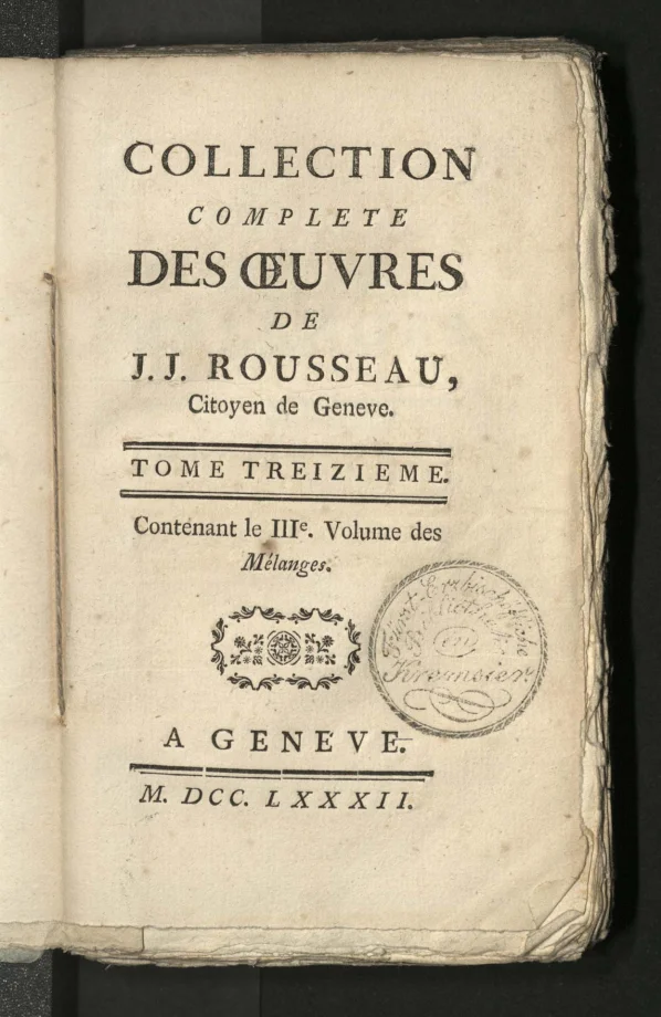 COLLECTION COMPLÈTE DES OEUVRES.