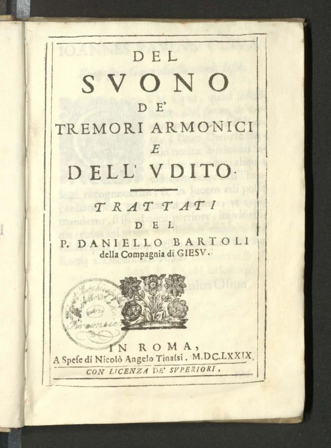 DEL SVONO DE' TREMORI ARMONICI E DELL' VDITO 