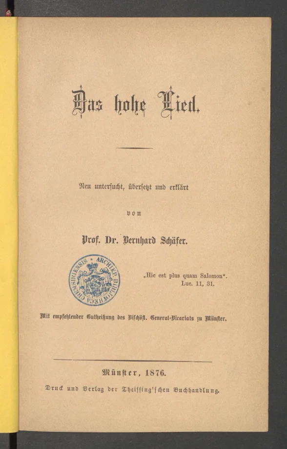Das hohe Lied 