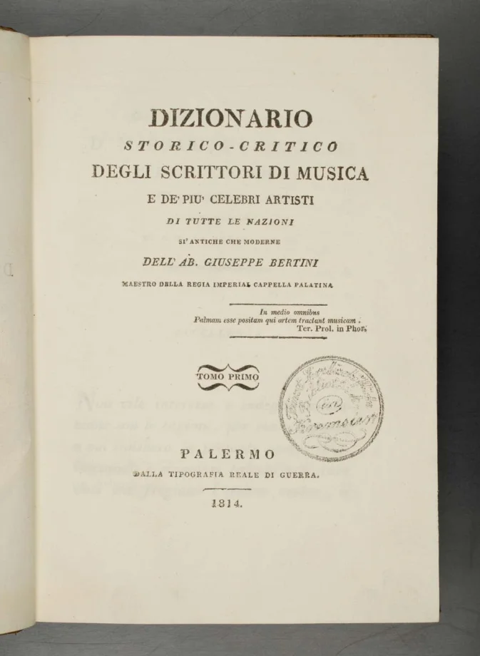 Dizionario storico-critico degli scrittori di musica