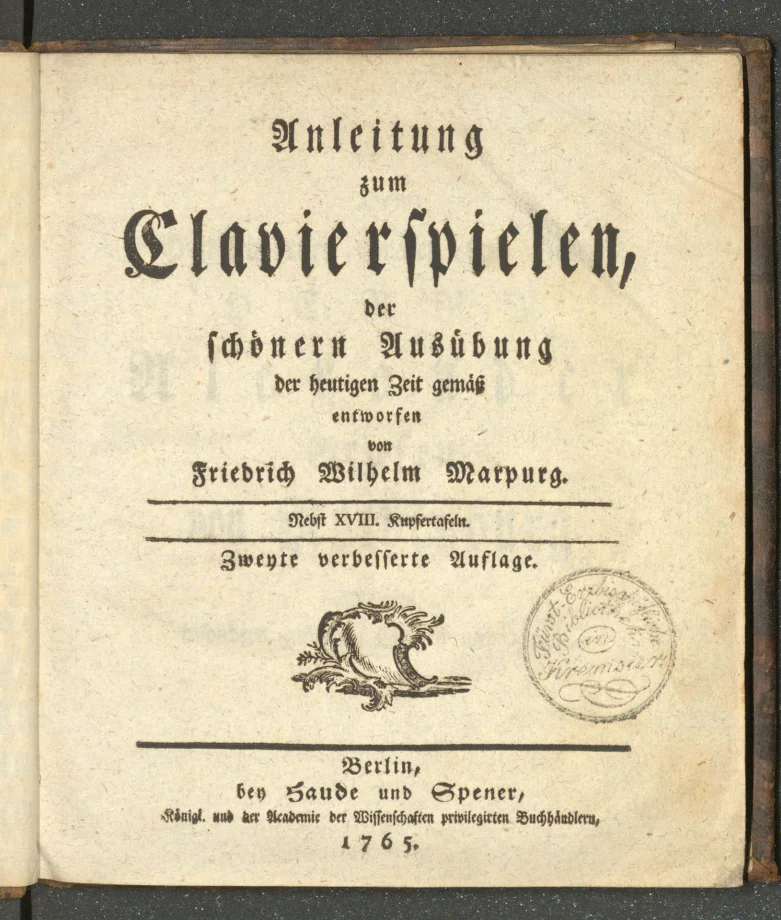 Anleitung zum Clavierspielen