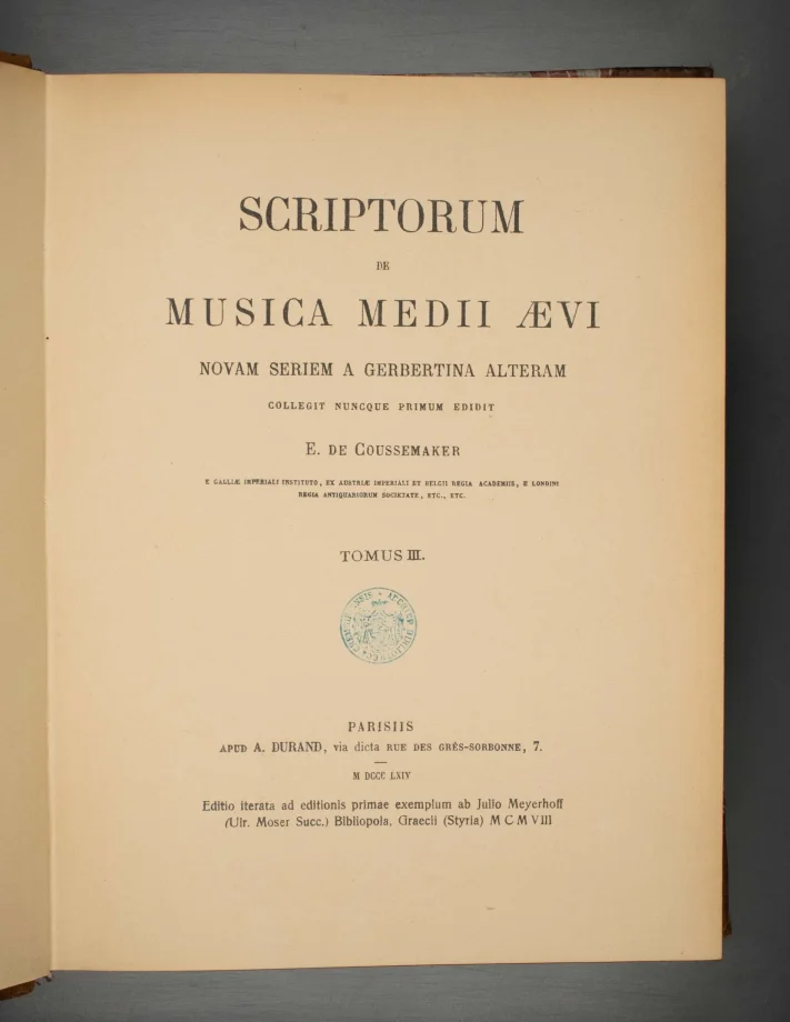 Scriptorum de musica medii aevi