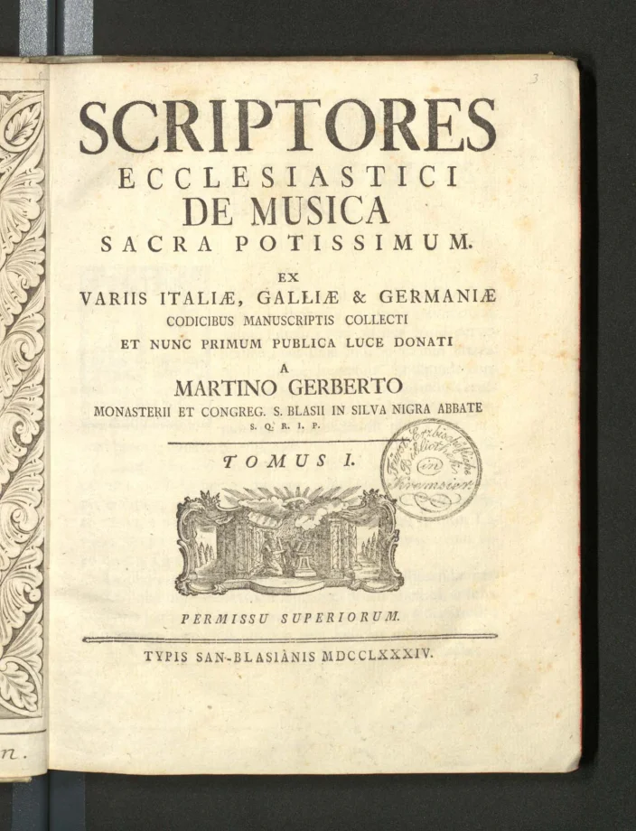 SCRIPTORES ECCLESIASTICI DE MUSICA POTISSIMUM