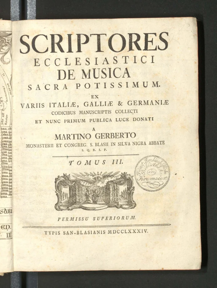 SCRIPTORES ECCLESIASTICI DE MUSICA POTISSIMUM