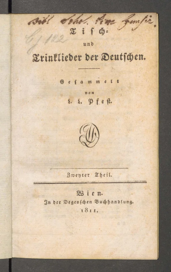 Tisch- und Trinklieder der Deutschen