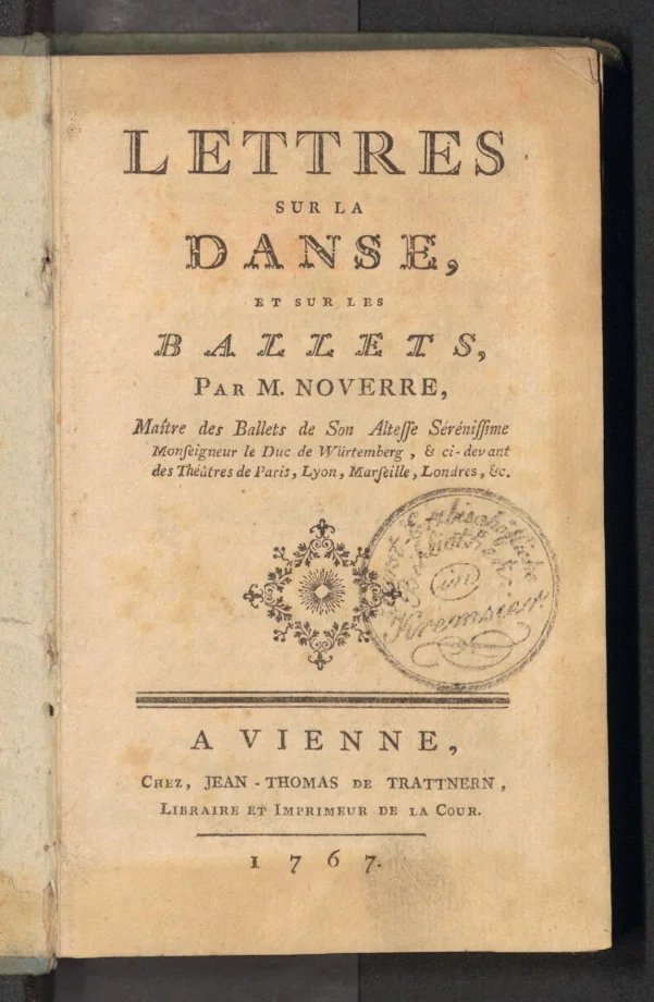 LETTRES SUR LA DANSE ET SUR LES BALLETS