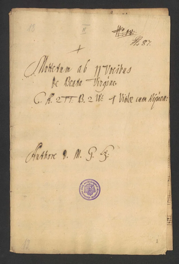 Mottetum ab 11 vocibus de beata Virgine