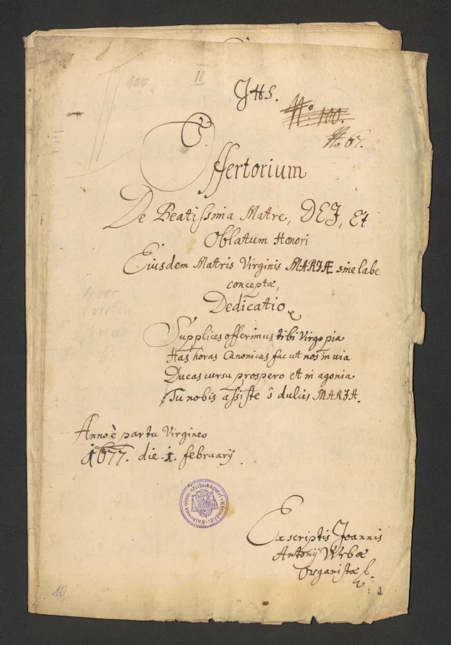 Offertorium de Beatissima Matre Dei