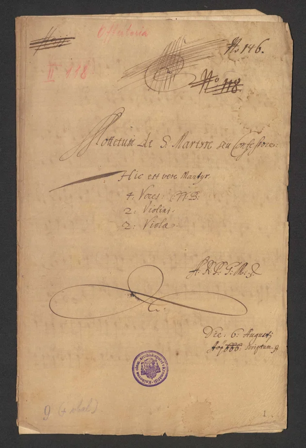 Mottetum de s. Martyre seu confessore