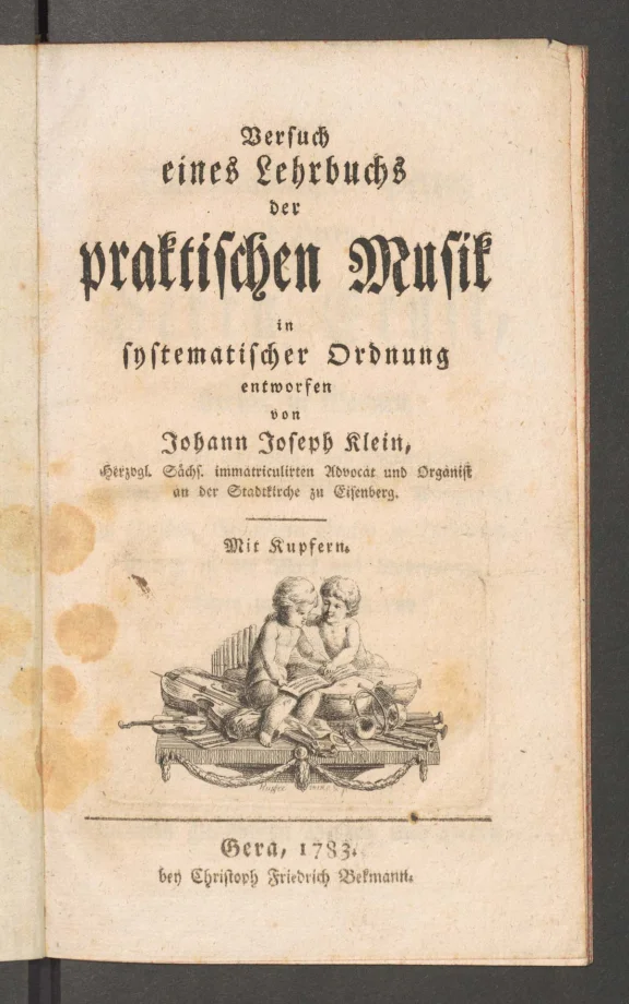 Versuch eines Lehrbuchs der praktischen Musik in systematischer Ordnung entworfen