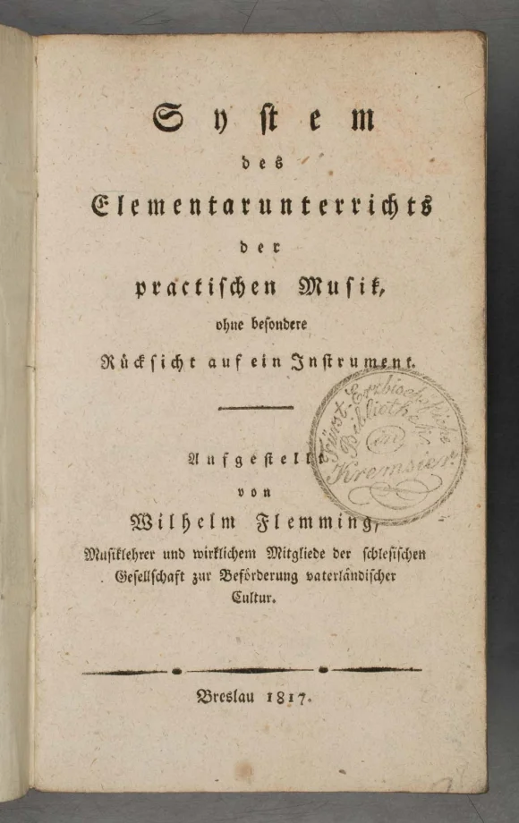 System des Elementarunterrichts der practischen Musik