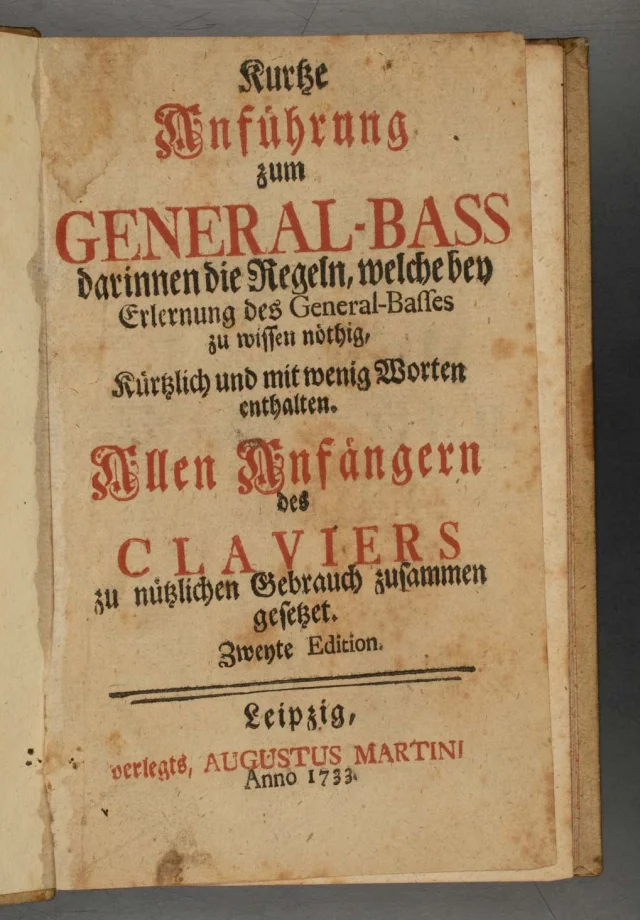 Kurze Anführung zum General-Bass