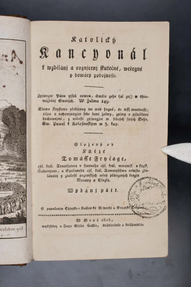 Katolický kancyonál k wzdělánj a roznjcenj skutečné, weřegné y domácý pobožnosti