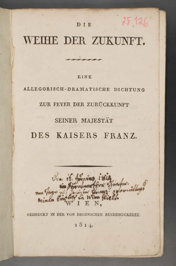 Die Weihe der Zukunft