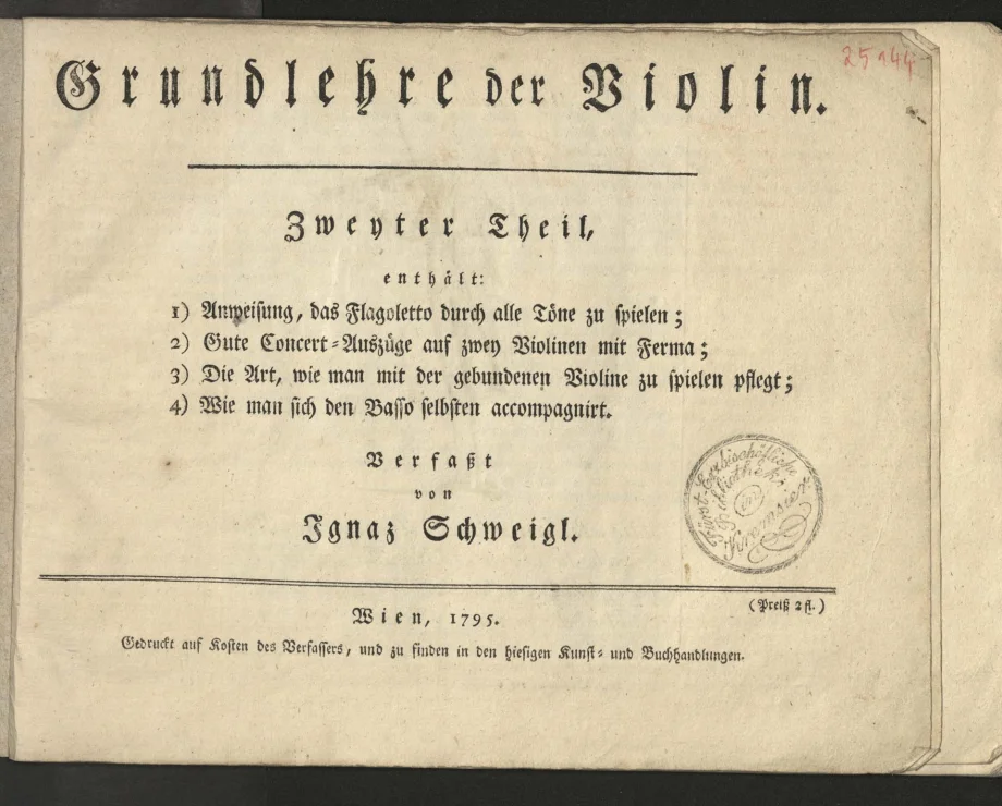 Grundlehre der Violin