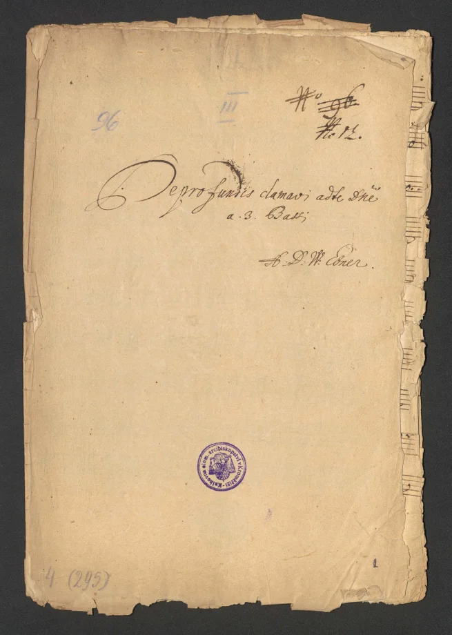 Deprofundis clamavi adte D[omi]ne