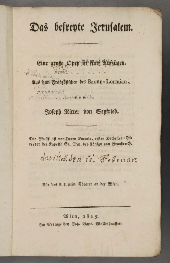 Das befreyte Jerusalem