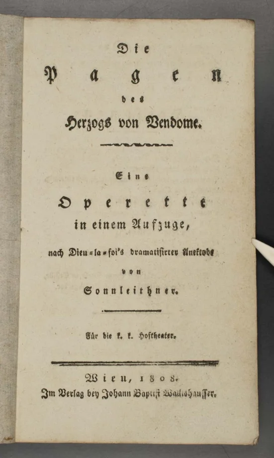 Die Pagen des Herzogs von Vendomme