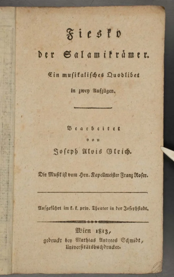 Fiesko der Salamikrämer