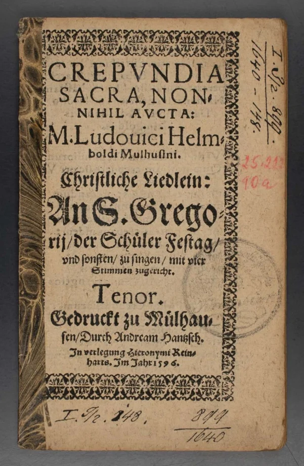 CREPVNDIA SACRA, M. Ludovici Helmboldi Mvlhvsini