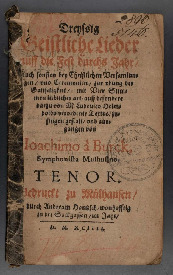 Dreyssig Geistliche Lieder, Auff die Fest durchs Jahr