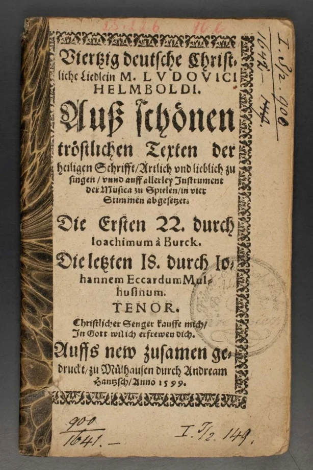 Viertzig deutsche christliche Liedlein M. LUDOVICI HELMBOLDI