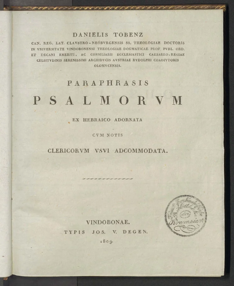 PARAPHRASIS PSALMORVM EX HEBRATICO ADORNATA CVM NOTIS CLERICORVM VSVI ADCOMMODATA