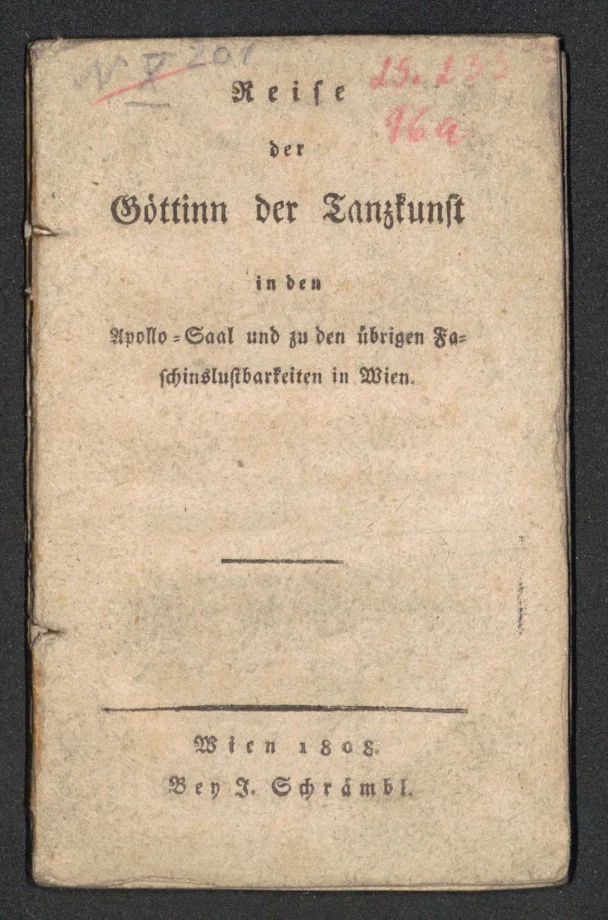 Reise der Göttinn der Tanzkunst in den Apollo-Saal und zu den übrigen Faschingslustbarkeiten in Wien