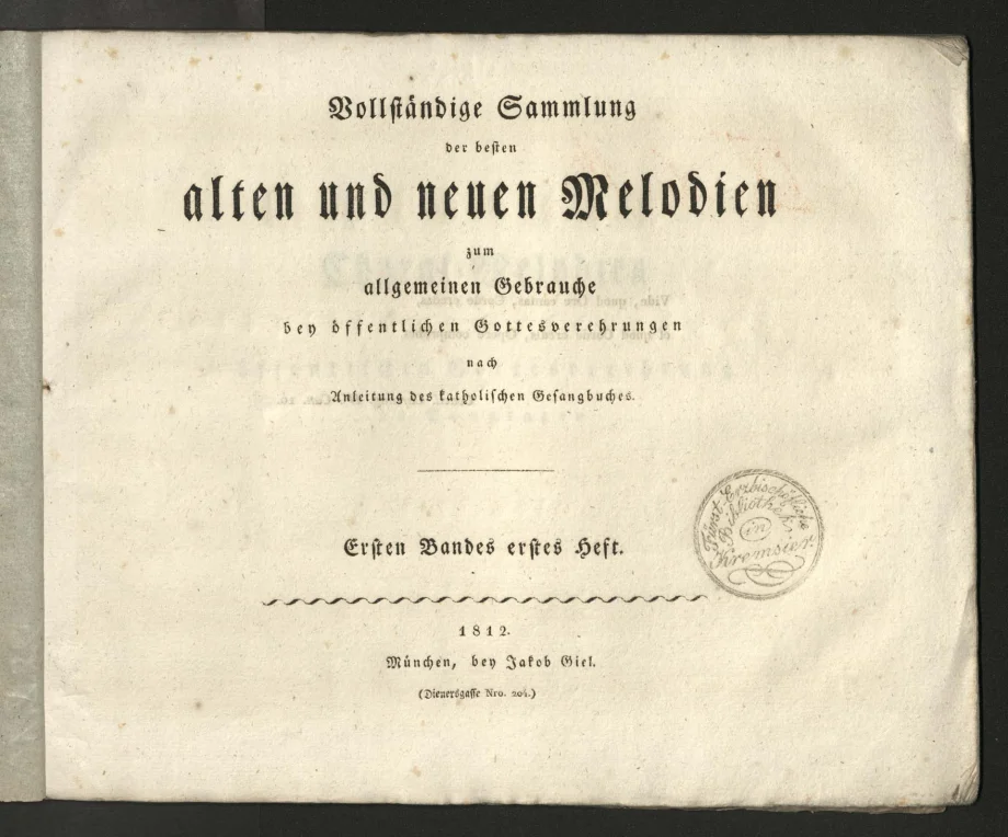 Vollständige Sammlung der besten alten und neuen Melodien