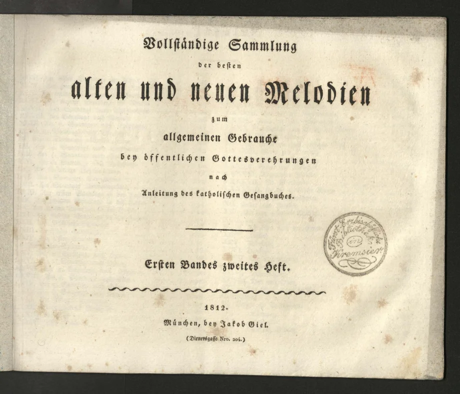 Vollständige Sammlung der besten alten und neuen Melodien