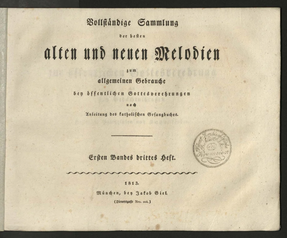Vollständige Sammlung der besten alten und neuen Melodien