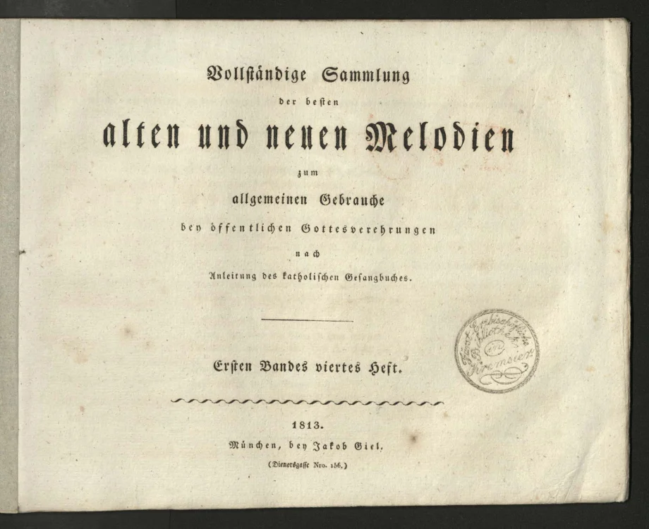 Vollständige Sammlung der besten alten und neuen Melodien