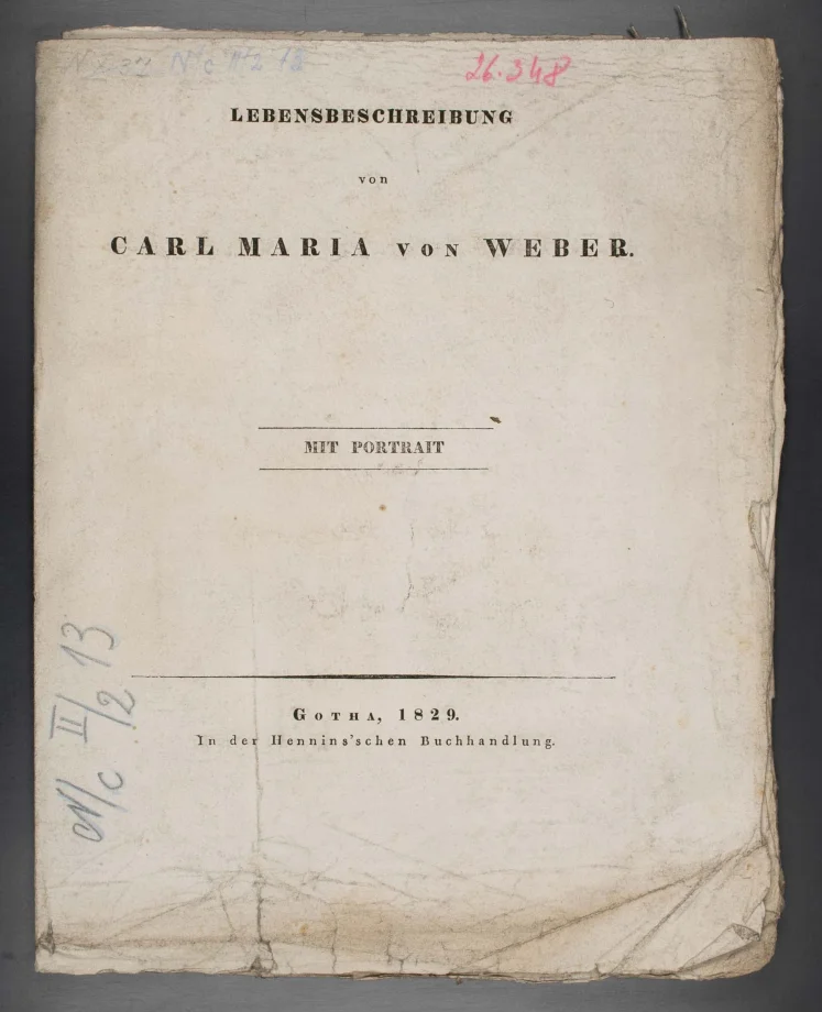 Lebensbeschreibung von Carl Maria von  Weber