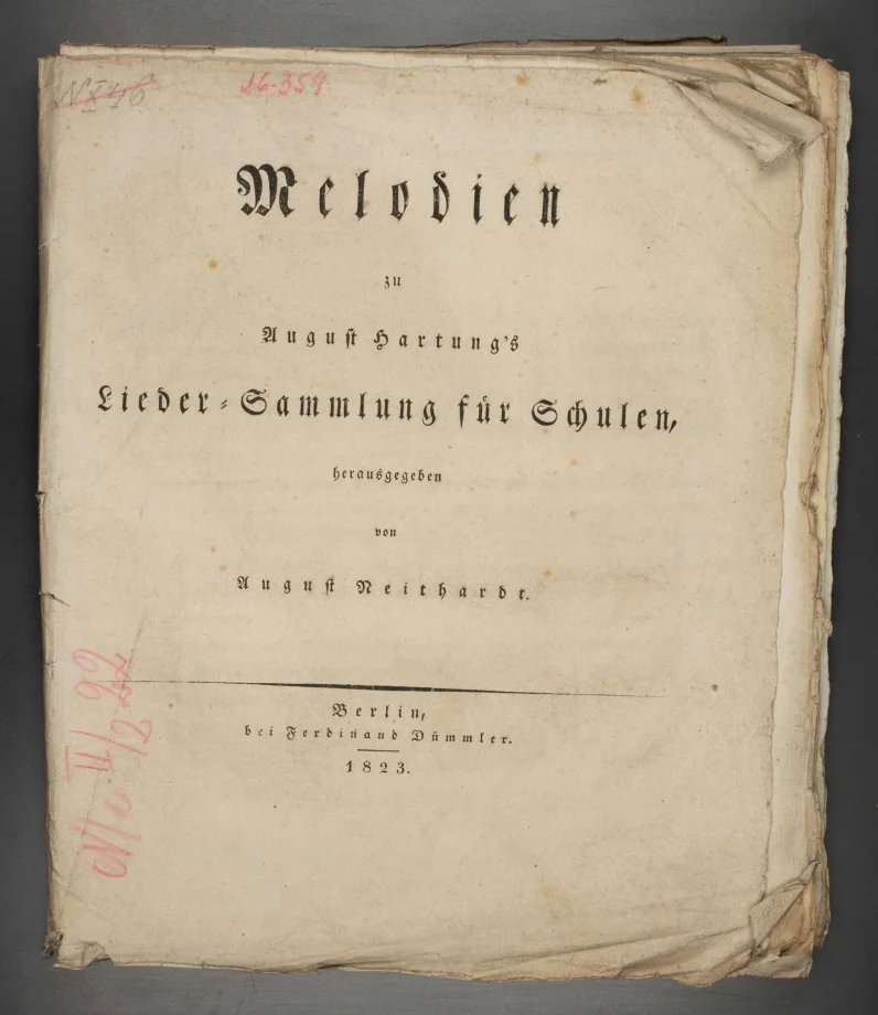 Melodien zu August Hartung's Lieder-Sammlung für Schulen