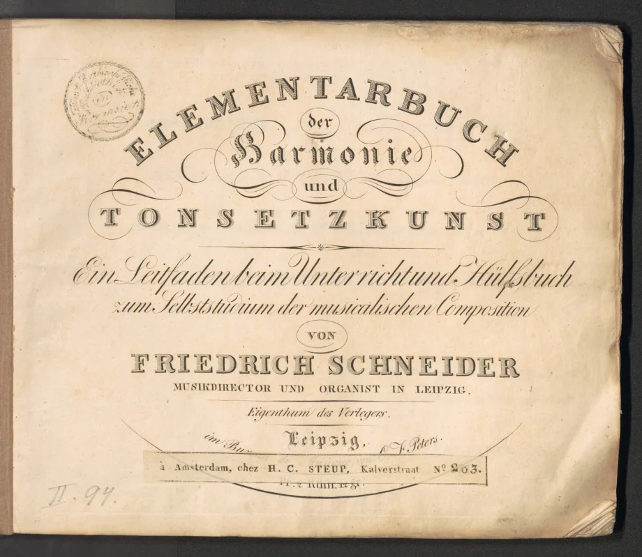 Elementarbuch der Harmonie und Tonsetzkunst