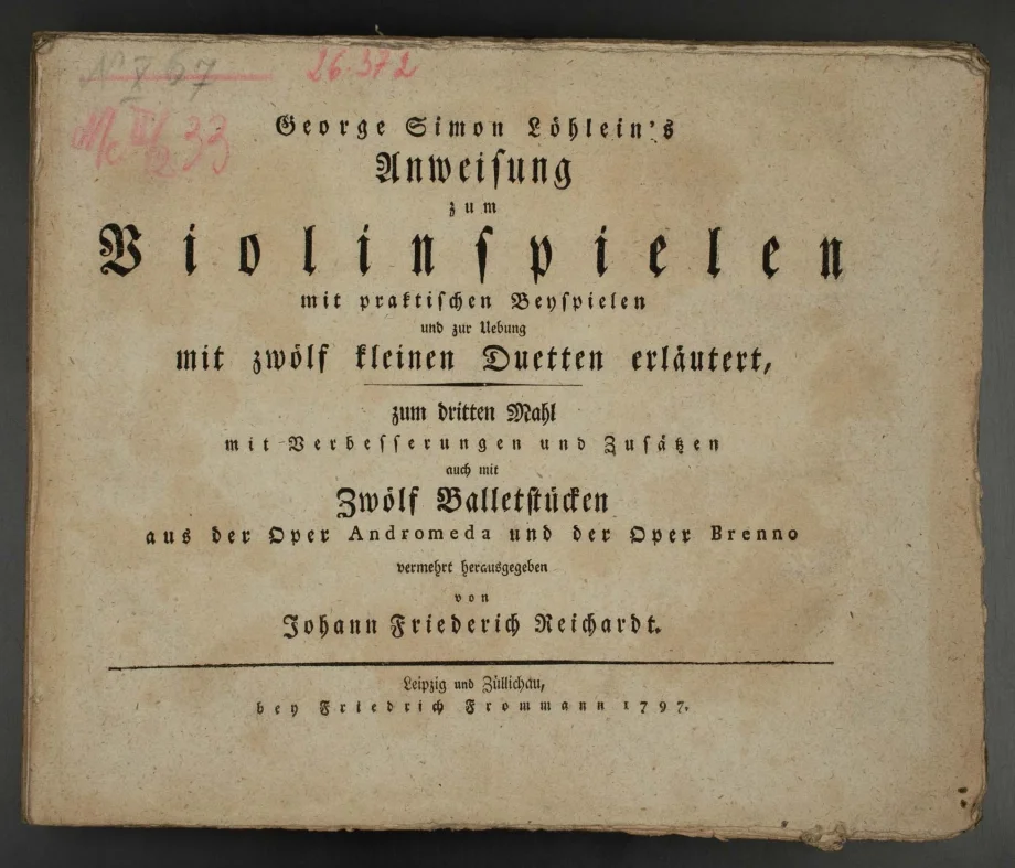 George Simon Löhlein's Anweisung zum Violinspielen