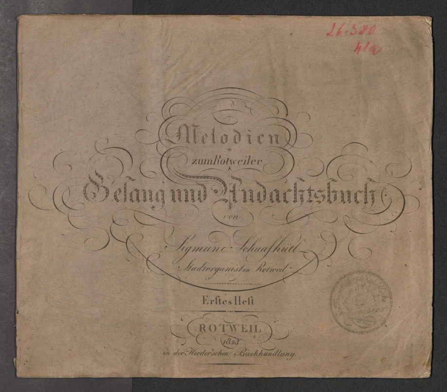 Melodien zum Rotweiler Gesang und Andachtsbuch.