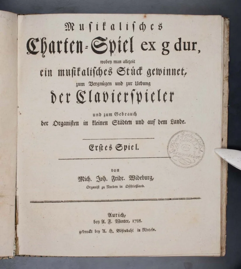 Musikalsiches Charten-Spiel ex g-dur