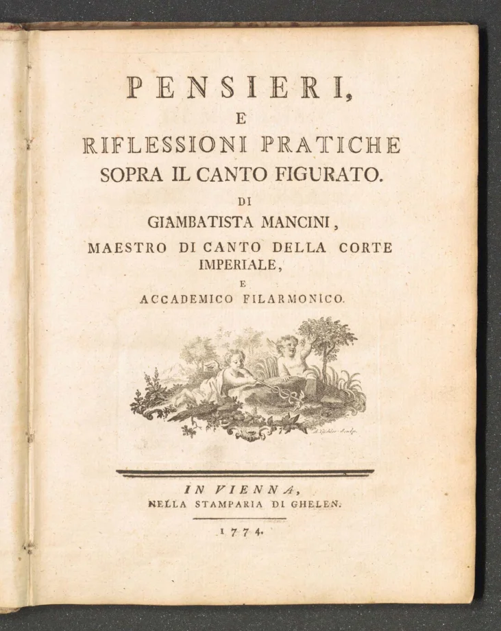 PENSIERI, E RIFLESSIONI PRATICHE SOPRA IL CANTO FIGURATO