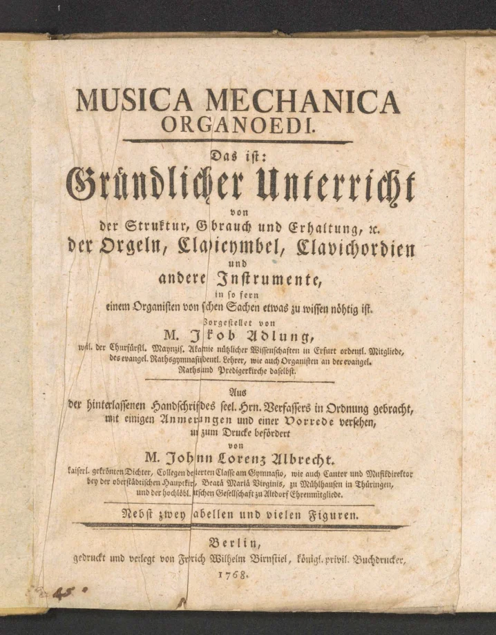 MUSICA MECHANICA ORGANOEDI