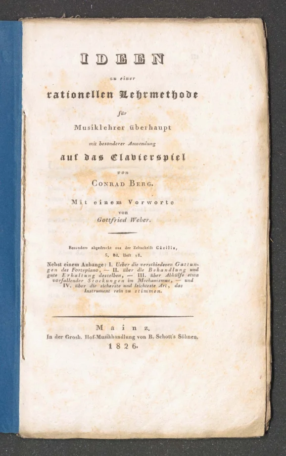 IDEEN zu einer rationellen Lehrmethode für Musiklehrer überhaupt