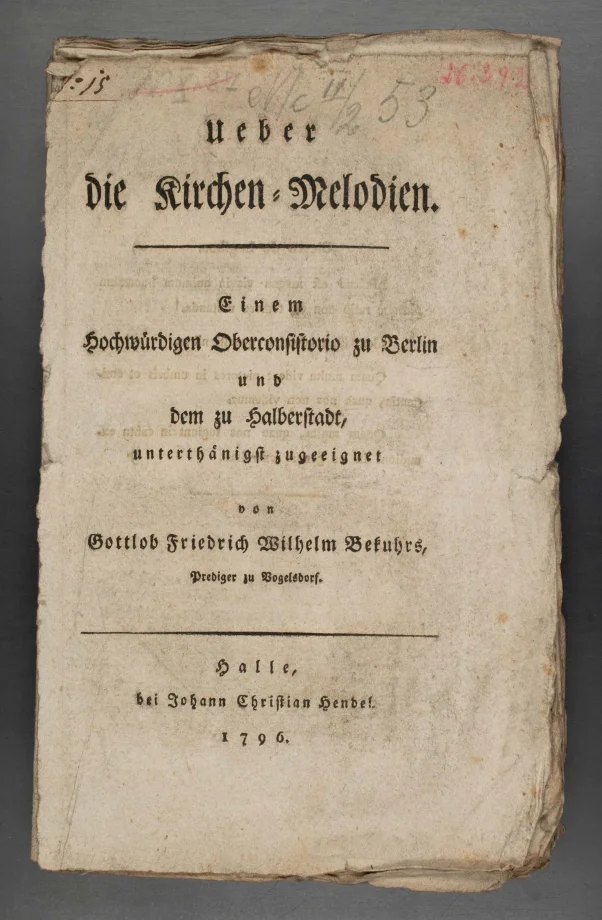 Ueber die Kirchen-Melodien