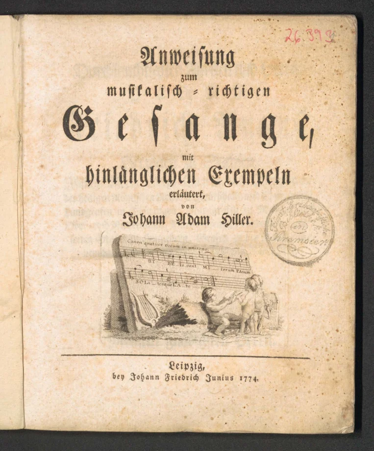 Anweisung zum musikalisch-richtigem Gesange