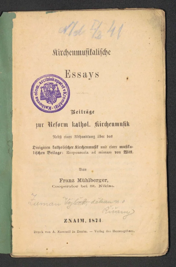 Kirchenmusikalische Essays