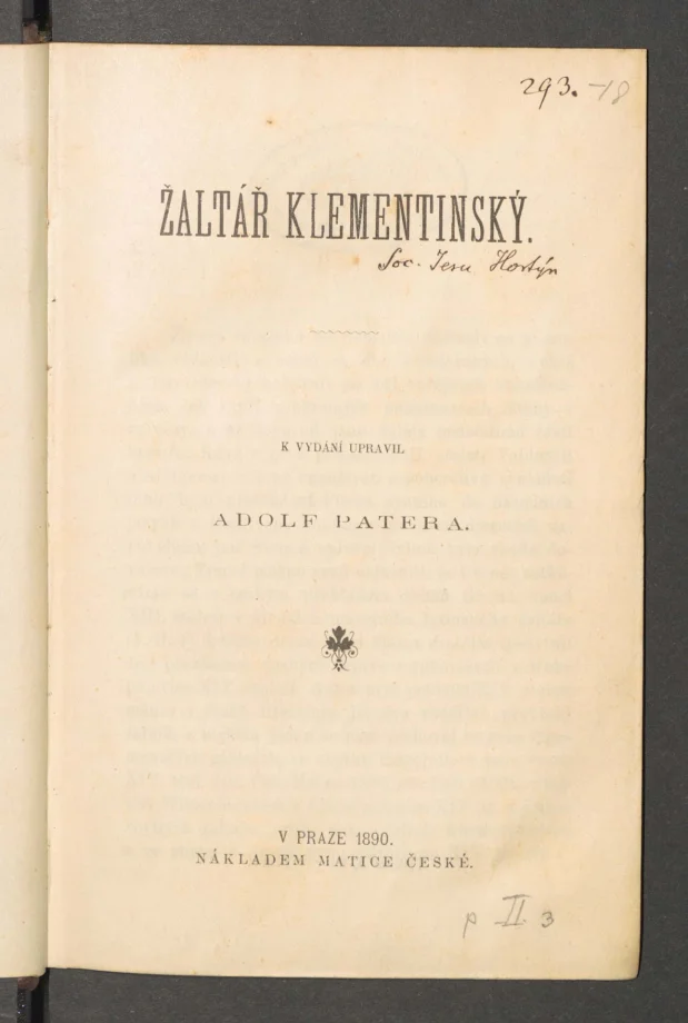 Žaltář Klementinský