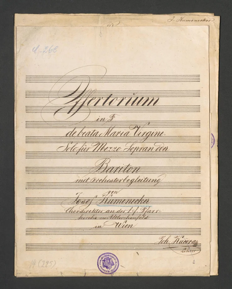 Offertorium in F, de beata Maria Virgine