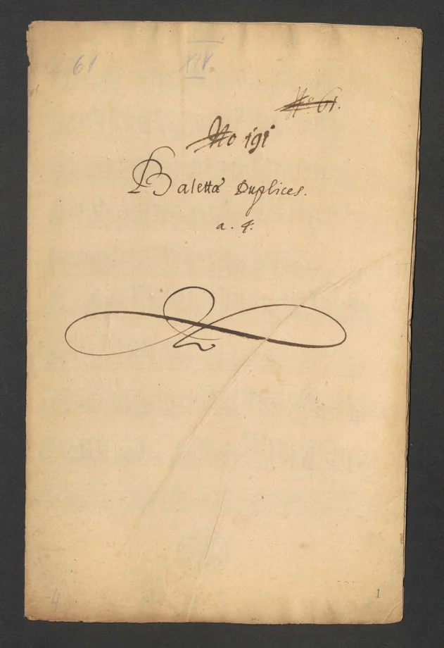 Bal[l]ettae duplices a 4