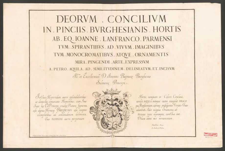 DEORVM. CONCILIVM IN. PINCIIS. BVRGHENSIANIS. HORTIS