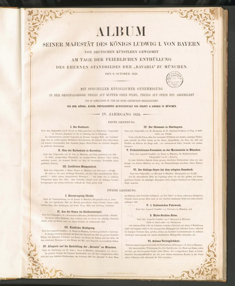 ALBUM SEINER MAJESTÄT DES KÖNIGS LUDWIG I. VON BAYERN