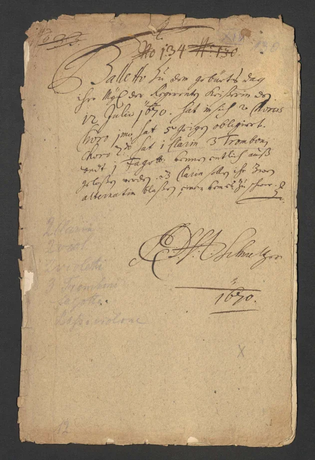 alletto zu dem Geburts dag ihro Mt der Regirenten Keisserin den 12 Julio 1670